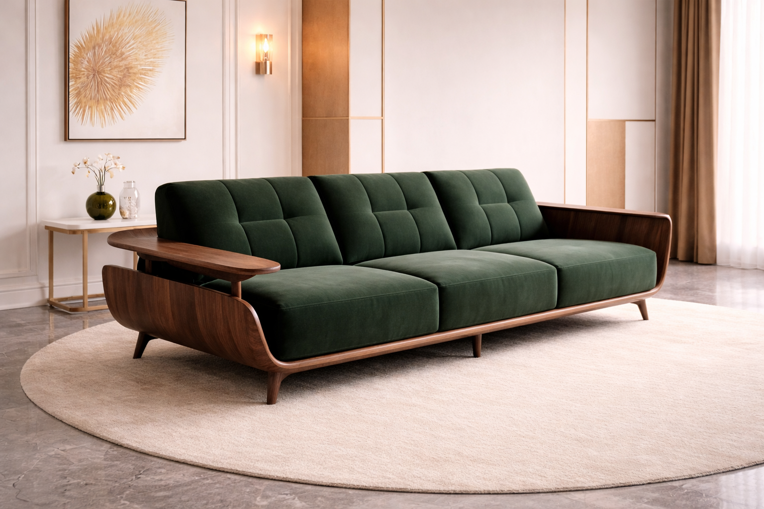Forest Walnut Sofa