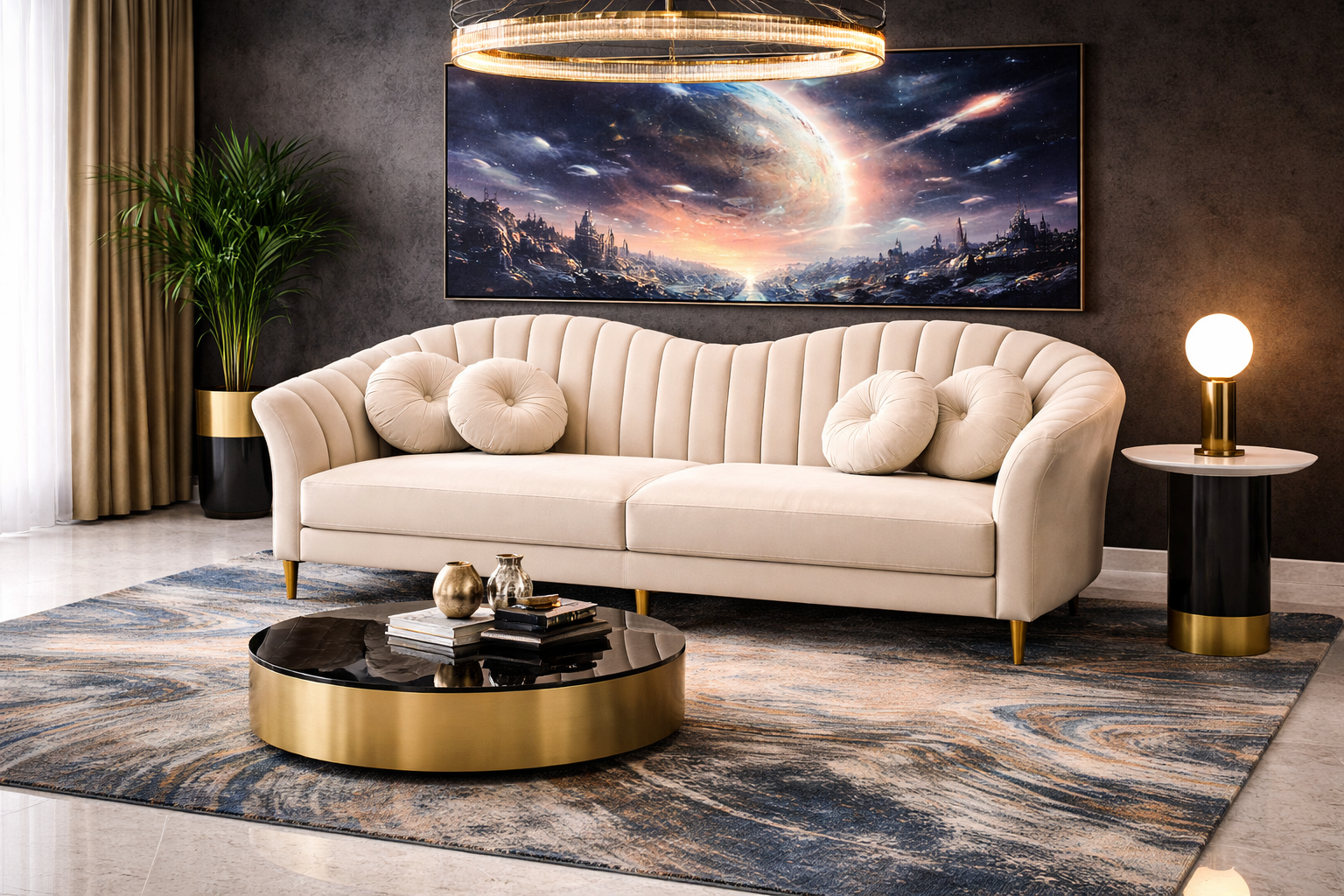 Pearl Channel Sofa